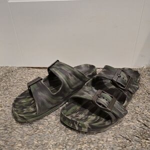 Youth Skechers Camouflage Slide Sandals